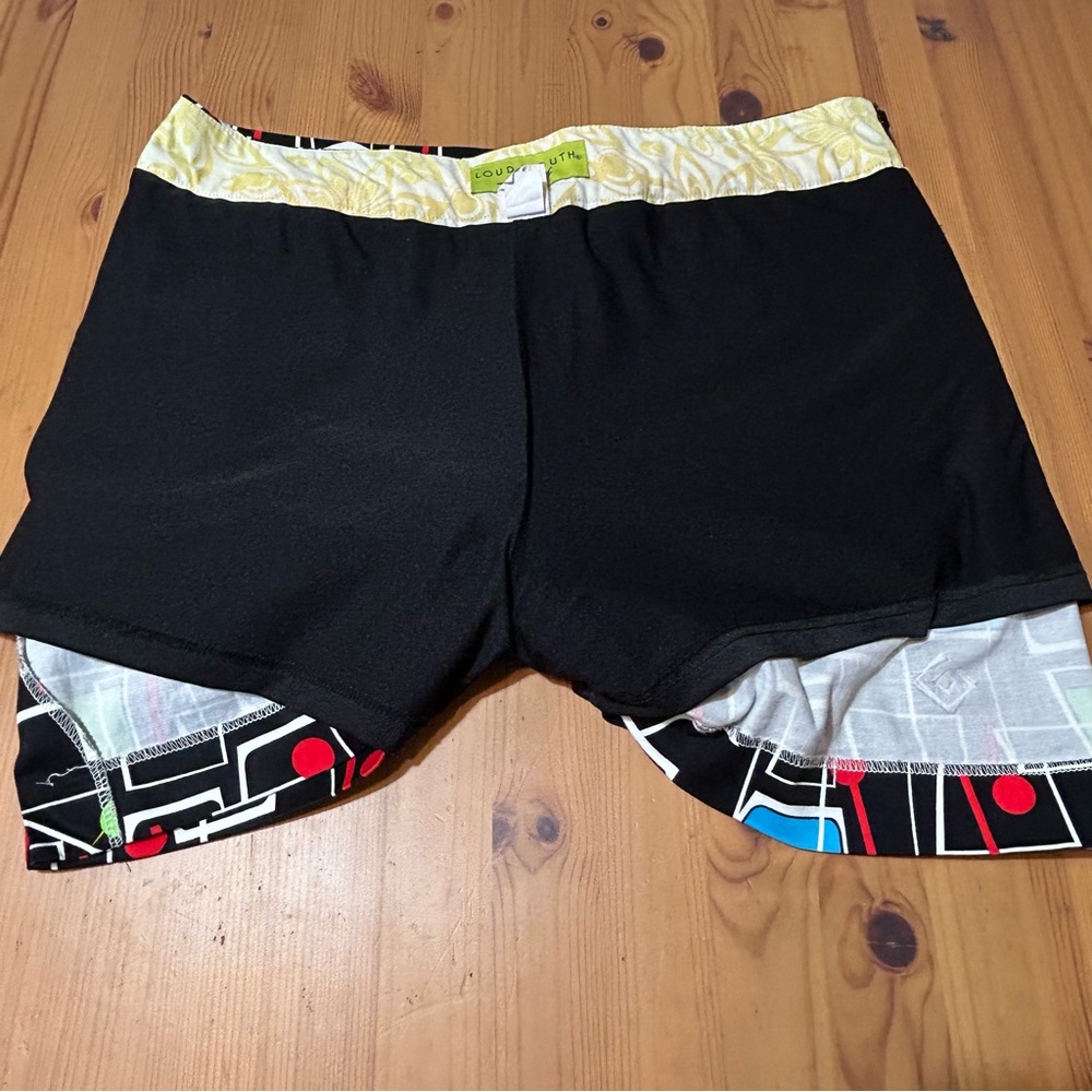 Loudmouth Ladies Skort Happy Hour Cocktails Golf Pickleball Tennis Black Multi 8 - Picture 14 of 15